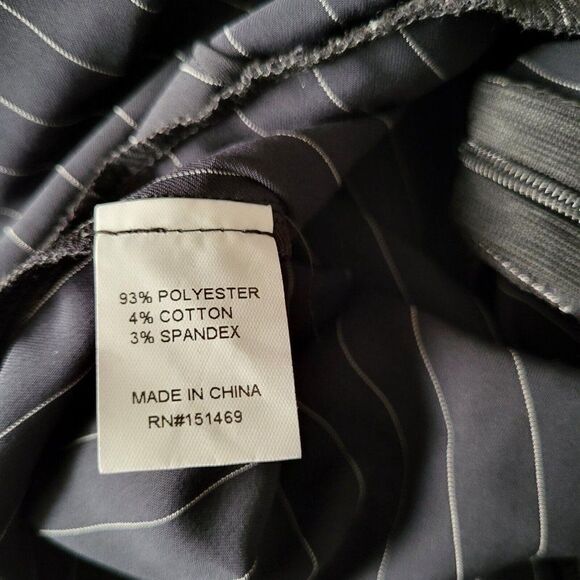 Asymmetrical Pinstripe Jumpsuit Size Small - Picture 6 of 7